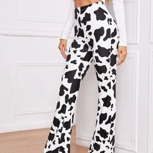Cow Print Flare Leggings